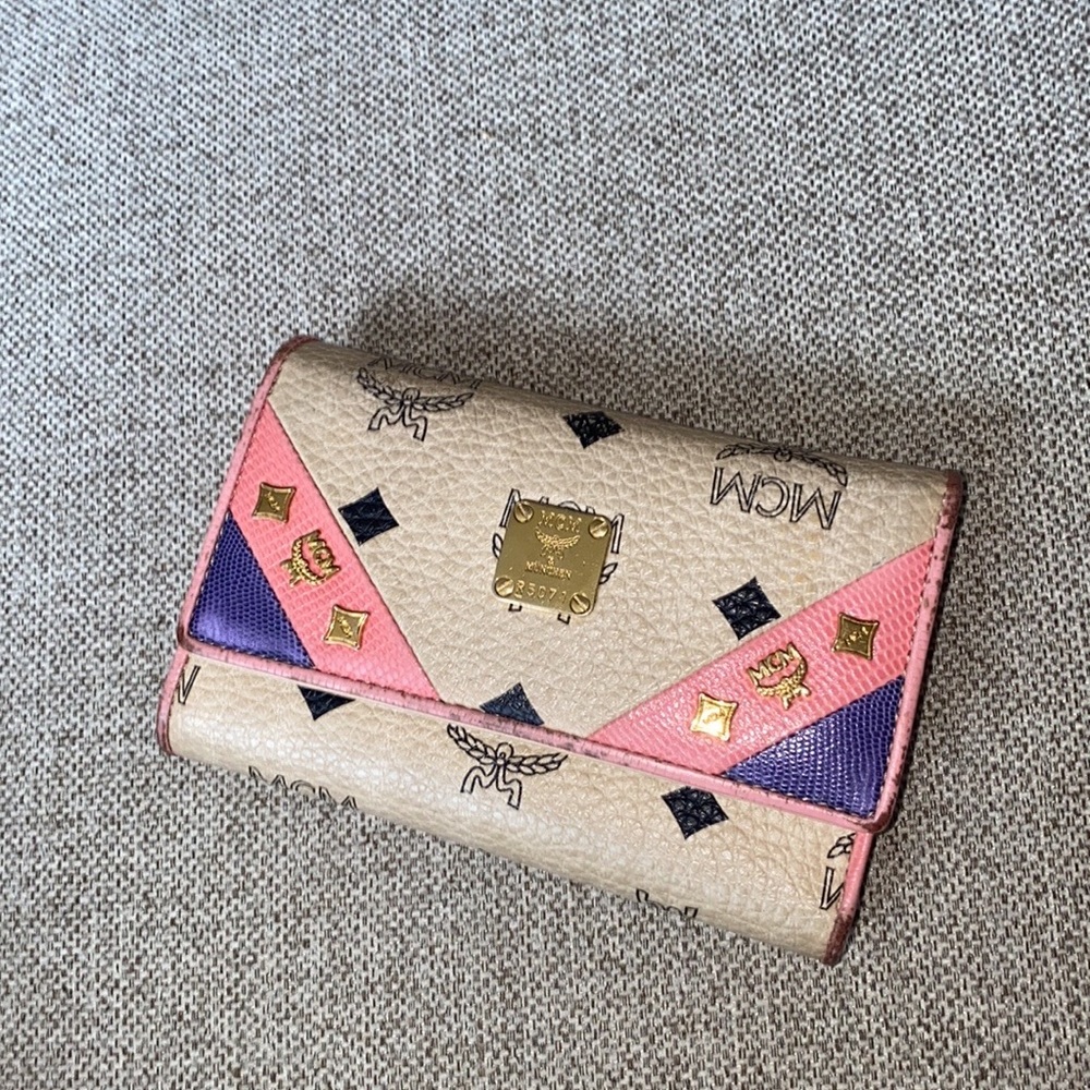 MCM Visetos three fold wallet